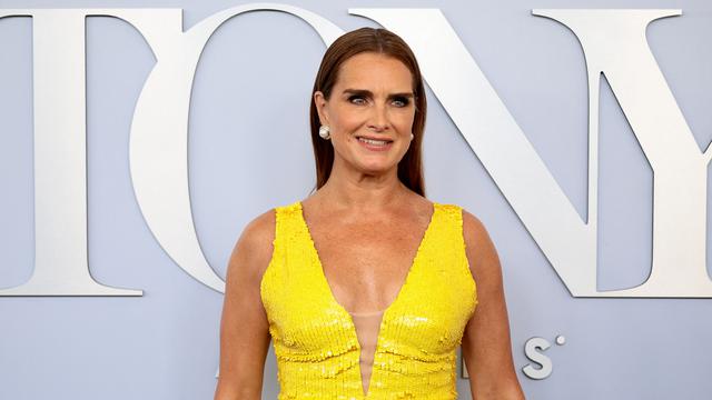 Brooke Shields di Tony Awards 2024. (Dok: Dimitrios Kambouris/AFP)