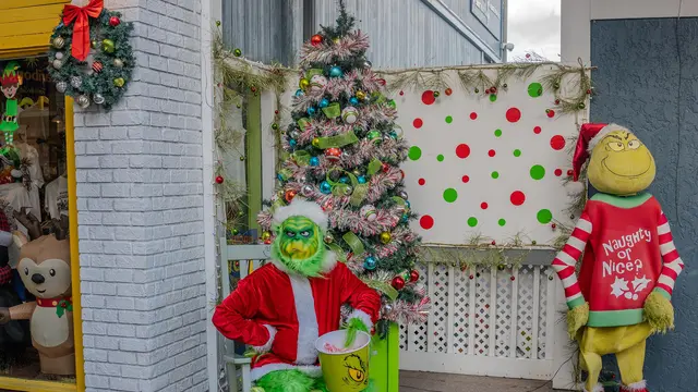 Grinch adalah makhluk berbulu hijau yang sering muncul dalam perayaan natal, paling dikenal dengan senyuman sinisnya dan sifatnya yang menyebalkan. (Dok. Unsplash/Michelle_Pitzel).
