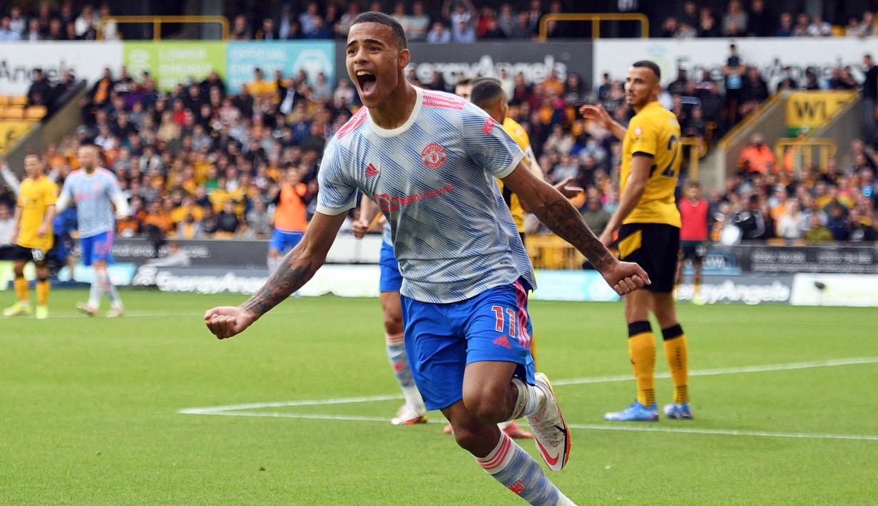 Manchester United akhirnya meminjamkan Mason Greenwood ke Getafe yang sebelumnya tersandung masalah pelecehan seksual. Ia akan membela Getafe selama semusim hingga akhir musim 2023/2024. (AFP/Oli Scarff)