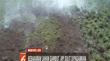 Stok air yang sedikit tak bisa menjinakkan api sehingga petugas pun menggunakan benda apa saja yang diperoleh di lokasi.