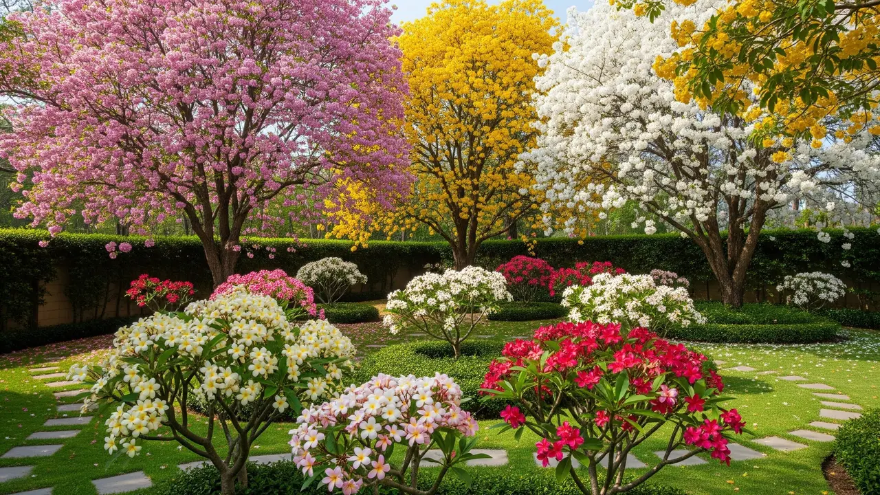 Kombinasi Bunga dan Tanaman Hias untuk Kebun Rumah yang Cantik (Image by Gemini AI)