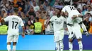 Gol penalti Kylian Mbappe pada menit ke-90 menutup kemenangan El Real atas Espanyol. (Thomas COEX/AFP)