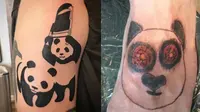 6 Tato Bentuk Panda Ini Unik Banget, Ada yang Bikin Ngakak (1cak Tattoosboygirl)