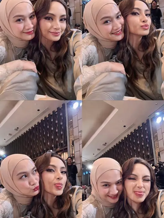 Aktris Valtif Tifanka turut hadir dengan mengenakan tunik panjang berwarna taupe yang memberikan kesan minimalis dan elegan. [@valtifanka].