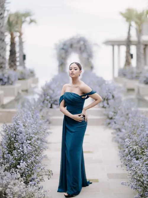 Baju top bridesmaid satin