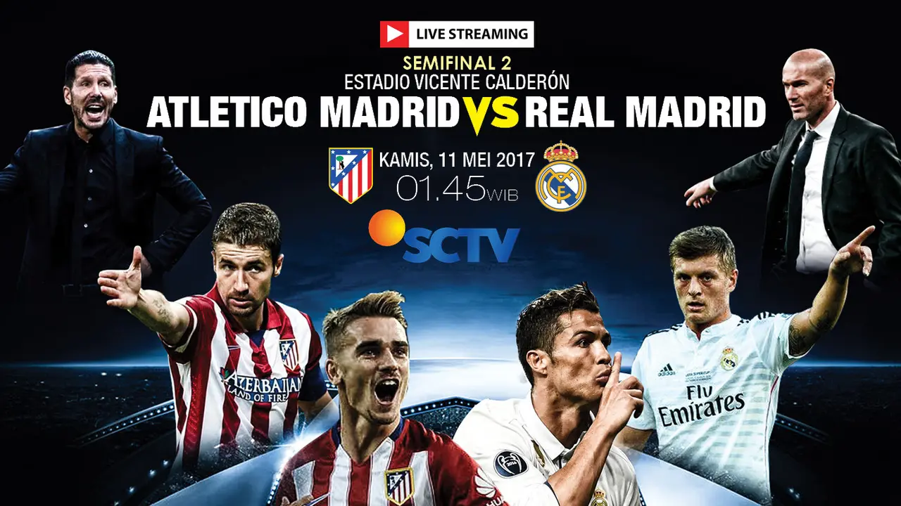 Banner Atletico vs Real Madrid