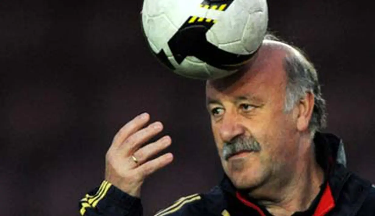 Pelatih Timnas Spanyol, Vicente del Bosque (AFP Photo/STF/ Mustafa Ozer)