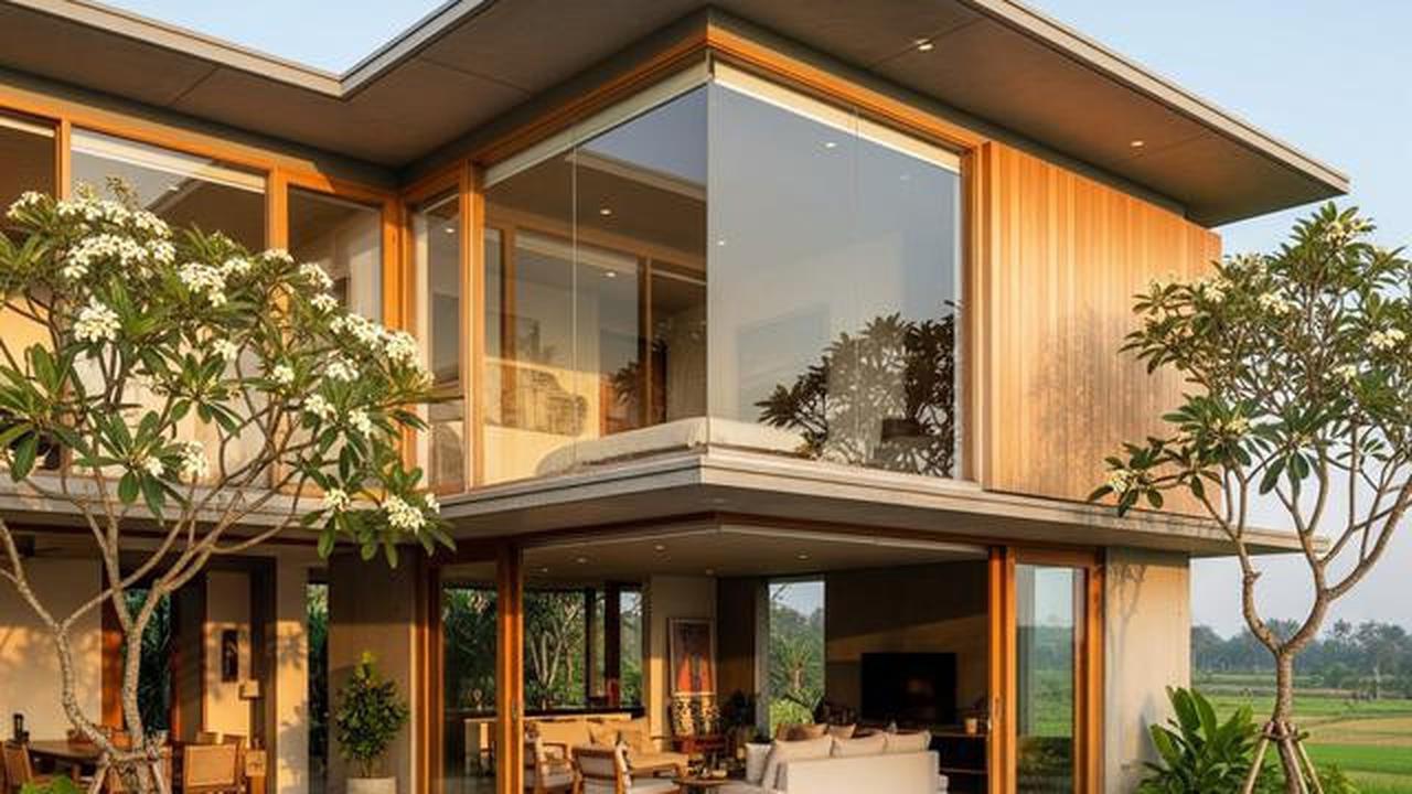 7 Gambar Rumah Minimalis Bentuk L Tampak Depan dengan Sentuhan Modern Tropis di 2025