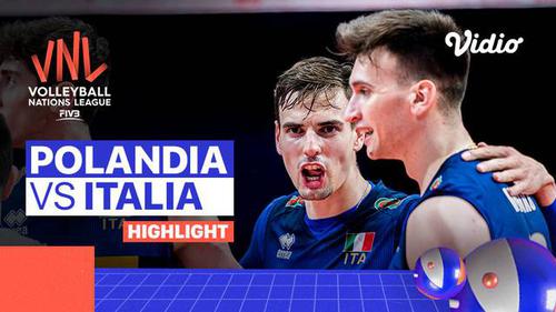 VIDEO: Highlights Volleyball Nations League 2022, Italia Bungkam Polandia Lewat Empat Set