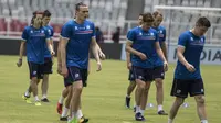 Suasana Santai Warnai Sesi Latihan Timnas Islandia di Stadion GBK