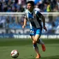 Winger Espanyol, Wu Lei, mencetak satu gol sekaligus membantu timnya menang 2-0 atas CSKA Moscow pada laga kedua Grup H Liga Europa, di VEB Arena, Kamis (3/10/2019) malam WIB. (AFP/Josep Lago)