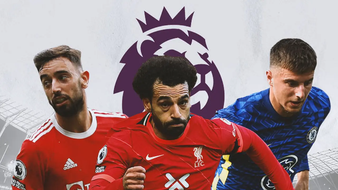 Premier League - Bruno Fernandes, Mohamed Salah, Mason Mount