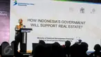 Menteri PPN/Kepala Bappenas Bambang Brodjonegoro menjadi pembicara acara Property Report Congress di Jakarta, Kamis (13/10). Bambang menyampaikan bagaimana usaha Pemerintah mendukung perkembangan industri real estat Indonesia. (Liputan6.com/Faizal Fanani)