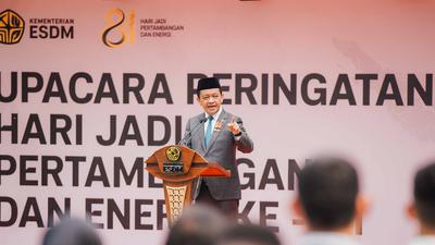 Upacara Hari Jadi Pertambangan ke-81, Bahlil Sampaikan Pesan Penting untuk Birokrasi ESDM