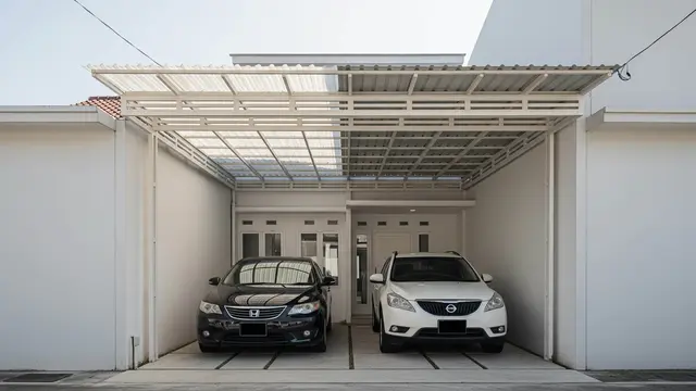 Desain Rumah Minimalis Carport 2 Mobil