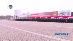 Presiden Joko Widodo pimpin langsung upacara peringatan Bhayangkara ke-71 tahun. 
