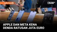 Pengawas Uni Eropa mendenda Apple dan Meta sebesar ratusan juta euro pada hari Rabu karena mereka meningkatkan penegakan aturan persaingan digital blok 27 negara tersebut.