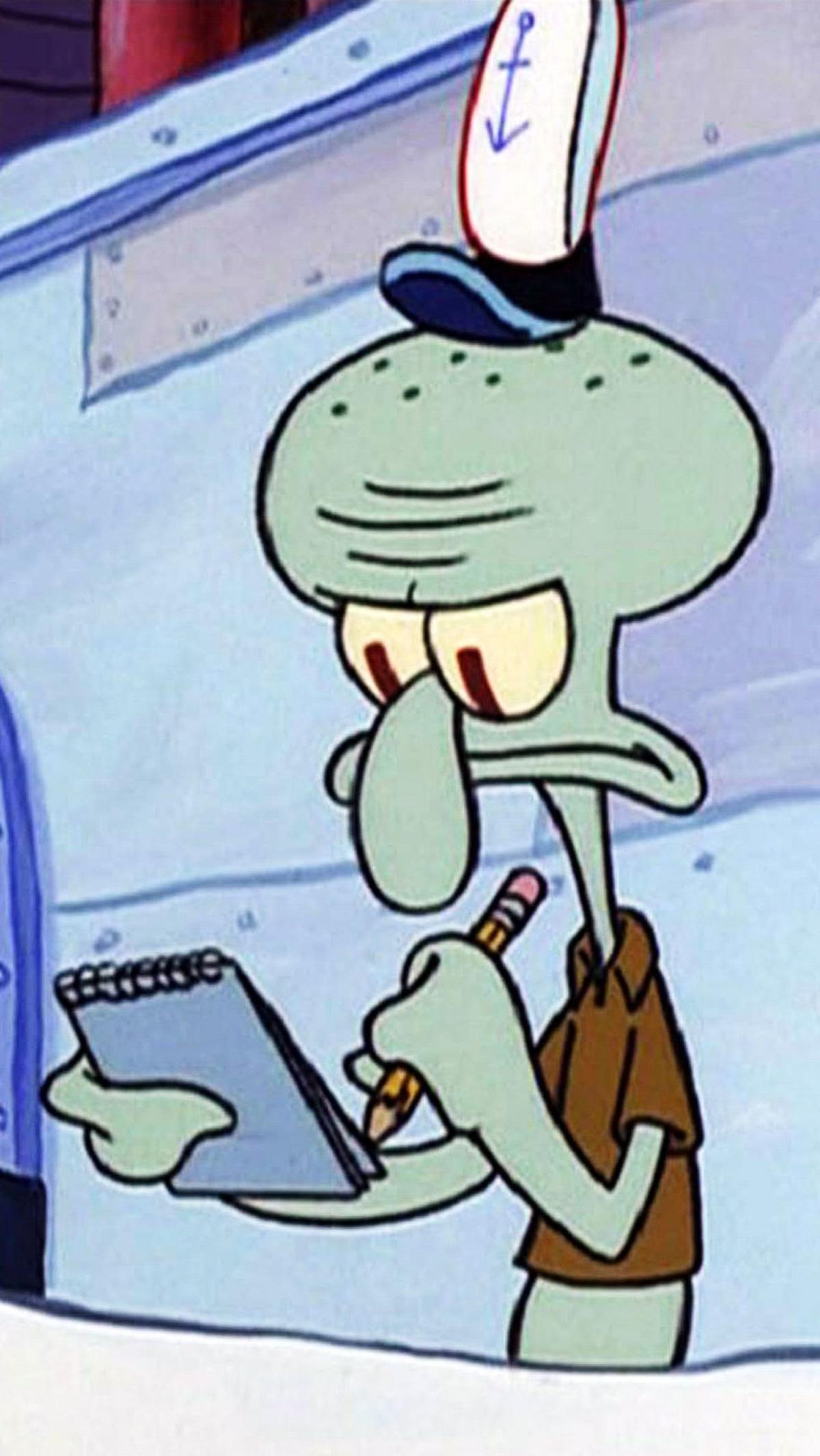 50. "Aku menulis pesanan, kamu memasak makanan. Pelanggan mendapatkan makanan. Kita telah melakukannya selama 40 tahun, dan kemudian kita mati.&rdquo; &ndash; Squidward