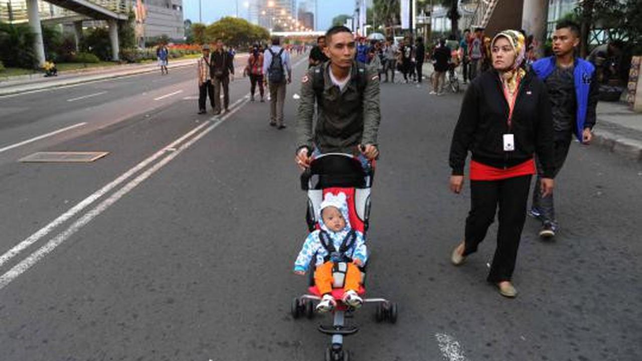 Jelang car free night di Jalan Thamrin-Sudirman 