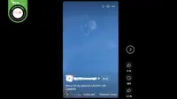 Beredar sebuah video yang diklaim sebuah asteroid menghantam bulan. (sumber: Facebook)