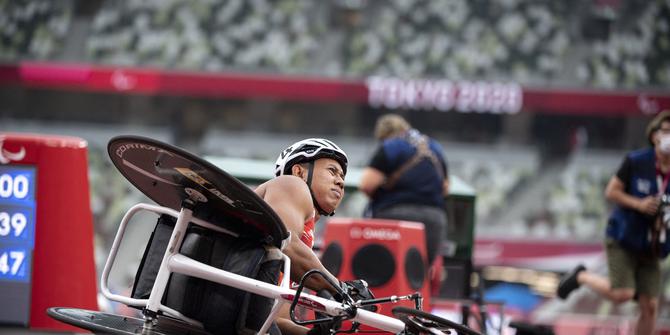 VIDEO: Perjuangan Atlet Indonesia, Jaenal Aripin di 100 Meter Putra T54 Paralimpiade Tokyo 2020