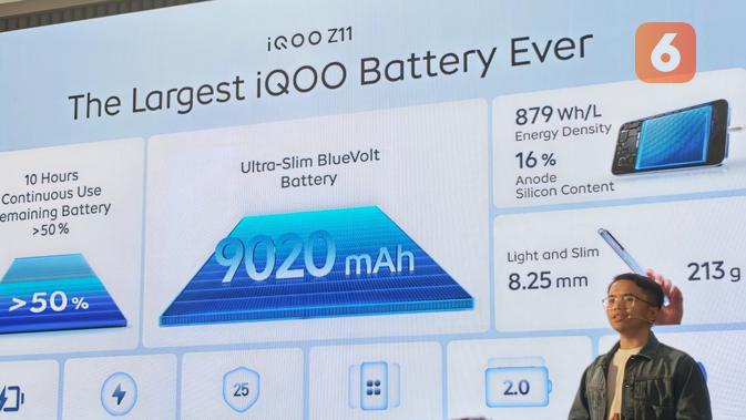Janardana Rabinnur, Product Manager iQOO Indonesia dalam peluncuran iQOO Z11 Series di Jakarta, Senin (25/5/2026). (Liputan6.com/ Yuslianson)