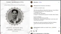 Pemakaman Vidi Aldiano Digelar Pagi Ini di Tanah Kusir