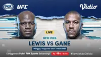 Link Live Streaming UFC 265 Lewis Vs Gane Pagi Ini di Vidio, Minggu 8 Agustus 2021. (Sumber : dok. vidio.com)