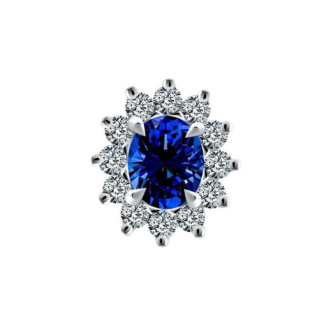Precious Stone-Blue Sapphire Earrings by Frank & co.