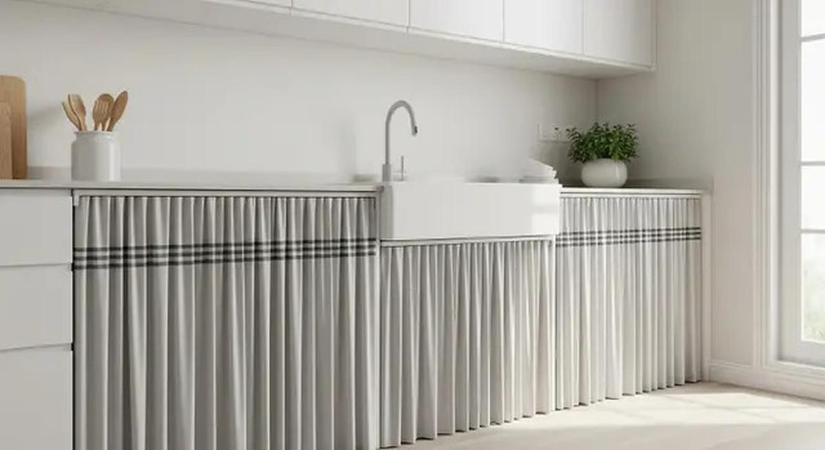 8 Model Gorden Kolong Dapur Minimalis, Bikin Hunian Lebih Rapi dan Estetik