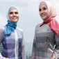 Dhini Aminarti dan Zee Zee Shahab tampil beda dan mewah dengan gaya hijab Dubai koleksi terbaru brand muslim lokal Zoya. Seperti apa?