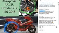 Honda PCX Modifikasinya Dituding Pakai Knalpot Palsu, Ini Tanggapan AHM