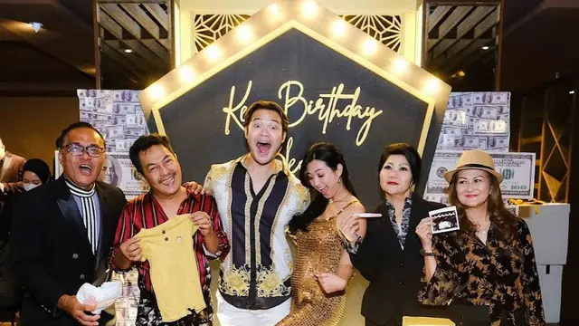 Sylvia Fully umumkan kehamilan di pesta ulang tahun Kevin Andrean (Foto: Instagram/@sylvia_fully88)
