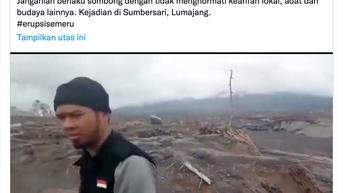 Kabar Terbaru Kasus Penendang Sesajen di Lokasi Erupsi Gunung Semeru
