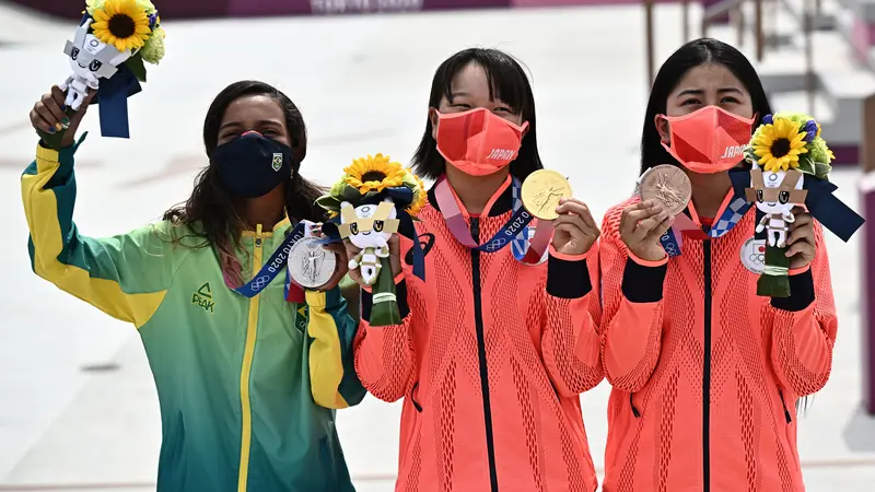 Atlet-atlet belia menguasai perolehan medali nomor skateboard jalanan putri Olimpiade Tokyo 2020