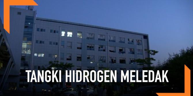 VIDEO: Tangki Hidrogen Meledak di Korsel, 2 Tewas
