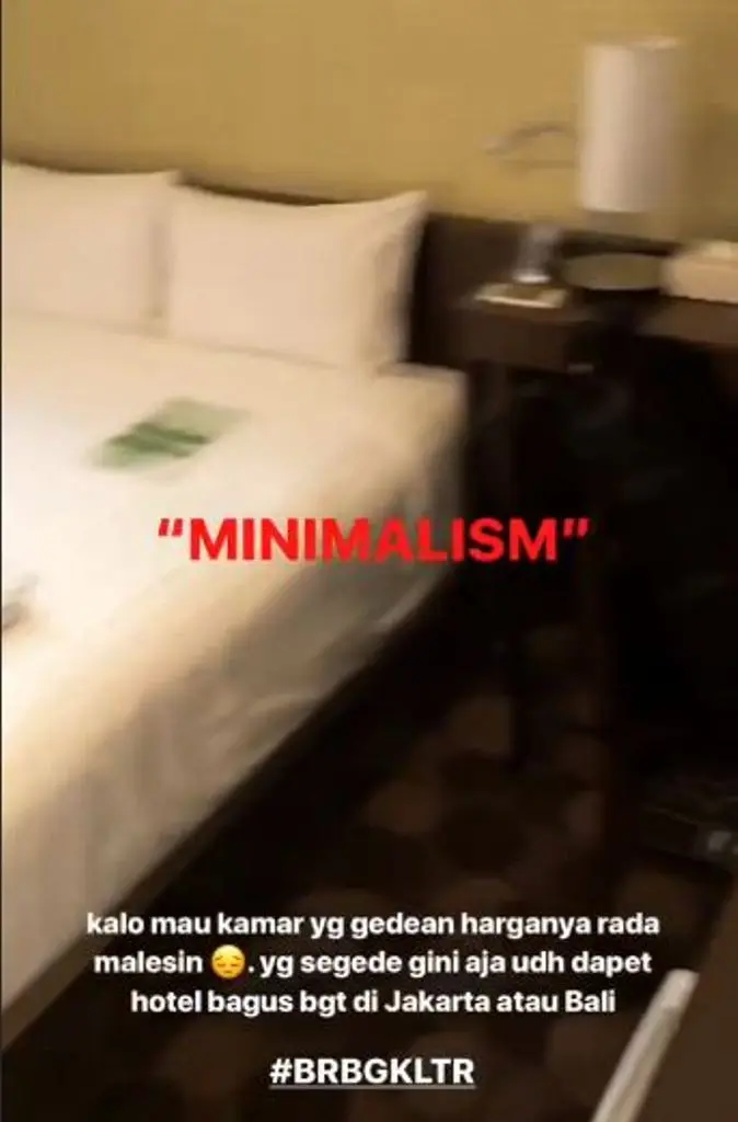 Herjunot Ali perlihatkan kamar tidurnya di Jepang (Foto: Instagram)