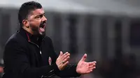 Pelatih AC Milan, Gennaro Gattuso. (AFP/MARCO BERTORELLO)