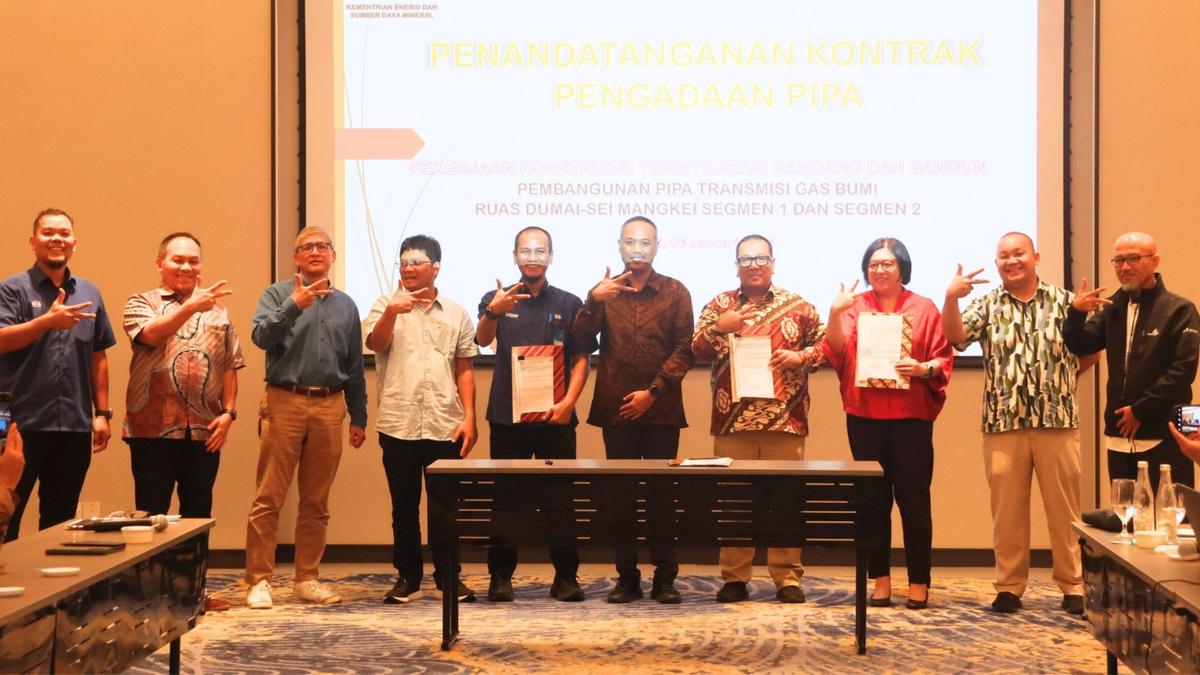 Krakatau Steel Pasok Pipa Baja Proyek Pipanisasi Dumai Sei Mangkei