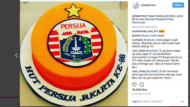 Julia Perez dan HUT Persija Jakarta
