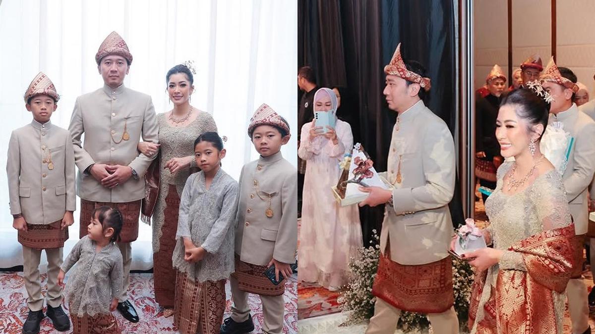 7 Potret Aliya Rajasa dan Ibas di Nikahan Rasyid Rajasa, Serasi Pakai Busana Adat