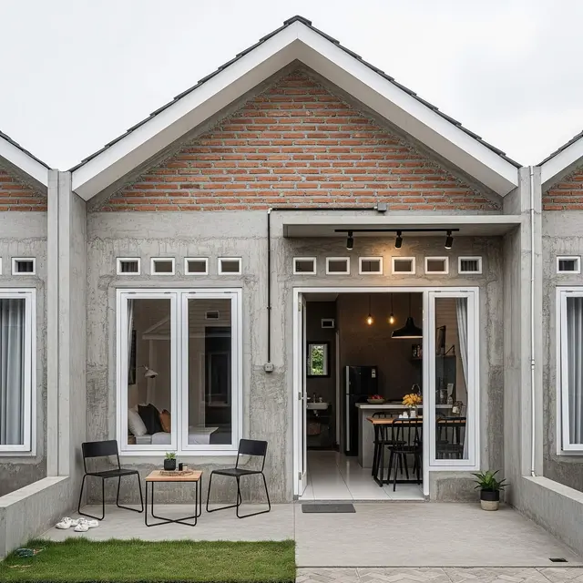Desain Rumah Mungil Budget Rp 150 Juta di Cluster