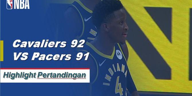 Cuplikan Hasil Pertandingan NBA : Cavaliers 92 VS Pacers 91