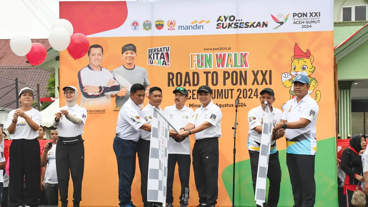 Fun Walk Road to PON XXI Aceh-Sumut 2024
