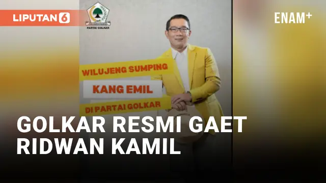 VIDEO: Ridwan Kamil Resmi Gabung Golkar