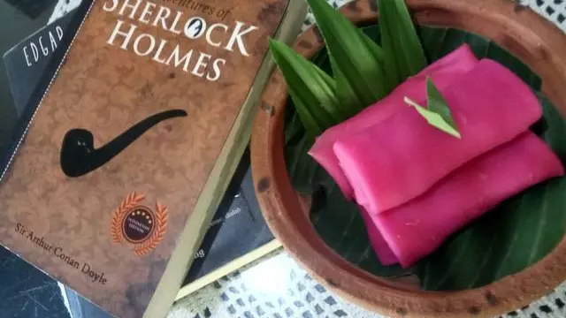 resep dadar gulung buah naga/cookpad