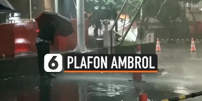 VIDEO: Plafon Gedung KPK Ambrol Imbas Hujan Deras dan Angin Kencang