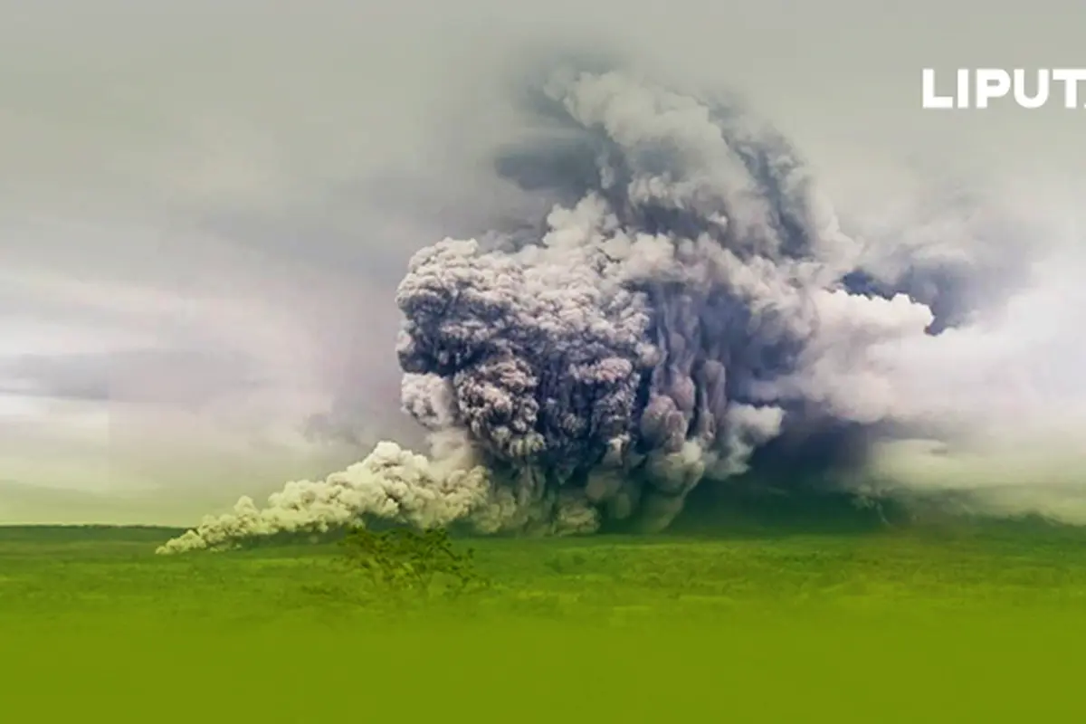 Banner Infografis Erupsi Semeru hingga Upaya Mitigasi.