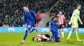 Chelsea berpesta gol saat menyambangi Southampton di St. Mary's Stadium dalam duel lanjutan Premier League 2024/2025. Pasukan Enzo Maresca menang dengan skor telak 5-1. (Andrew Matthews/PA via AP)