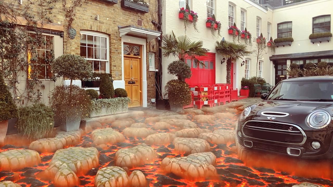 Efek lava panas pada Lens baru di Snapchat